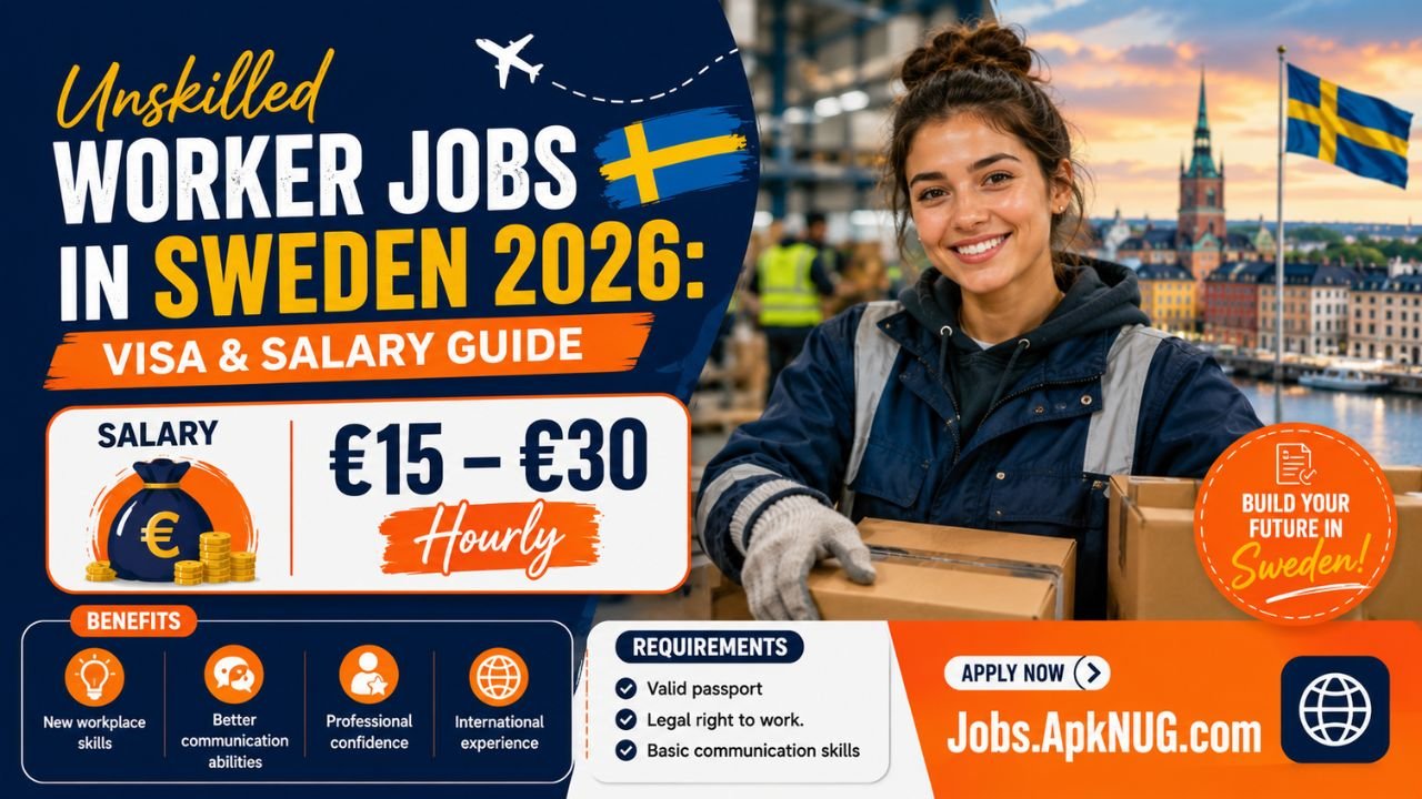 Unskilled Worker Jobs in Sweden